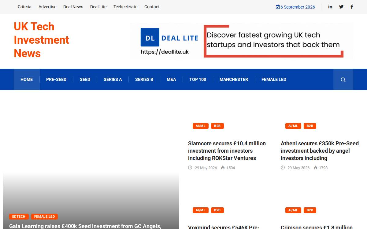 Uktechnews website preview