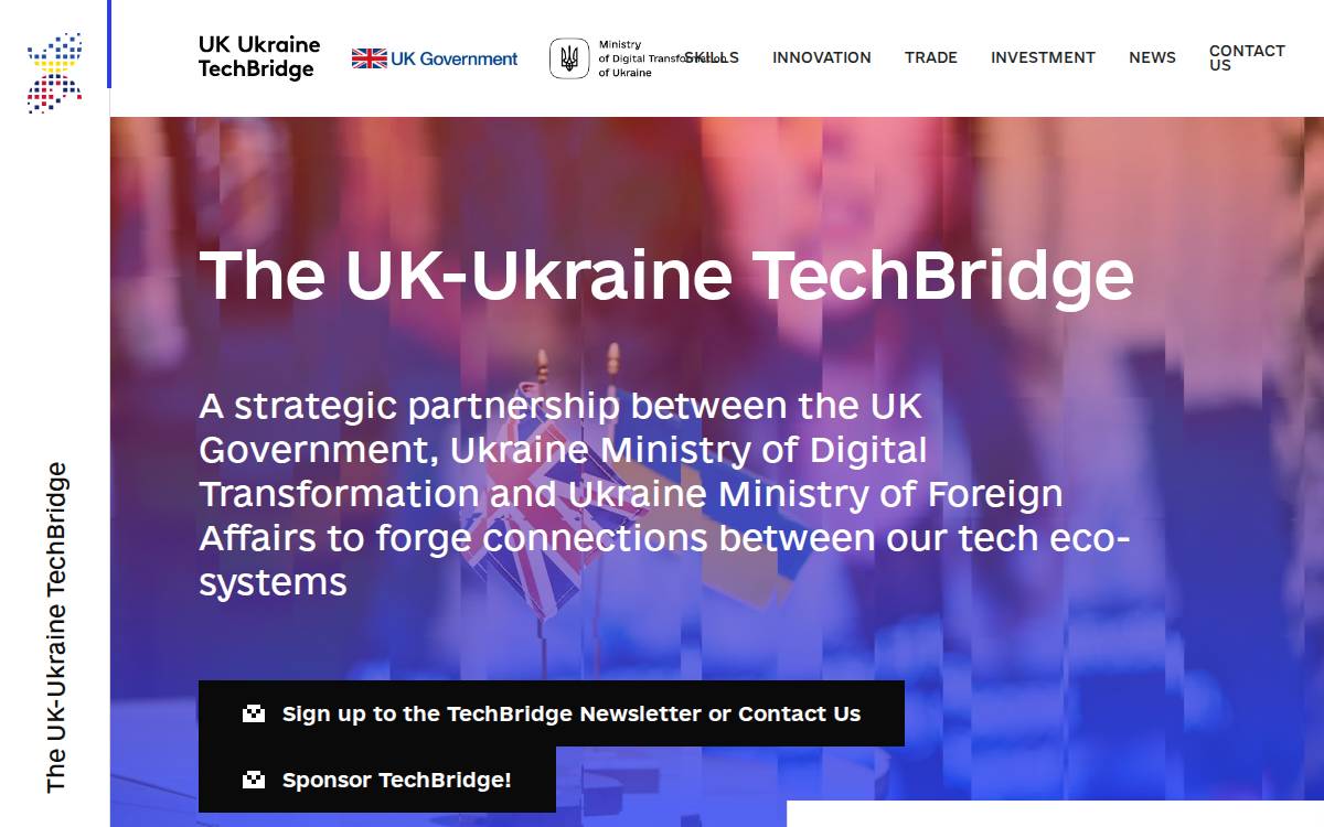 Ukukrainetechbridge website preview