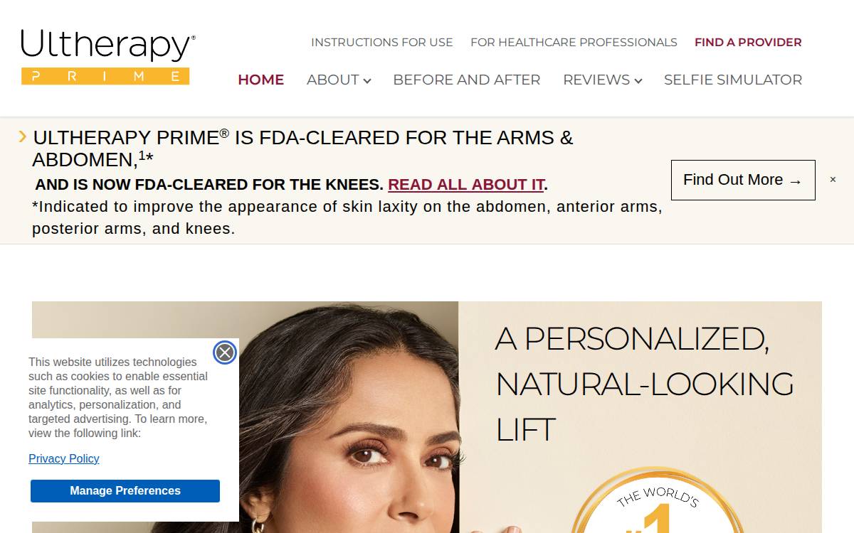 Ulthera website preview