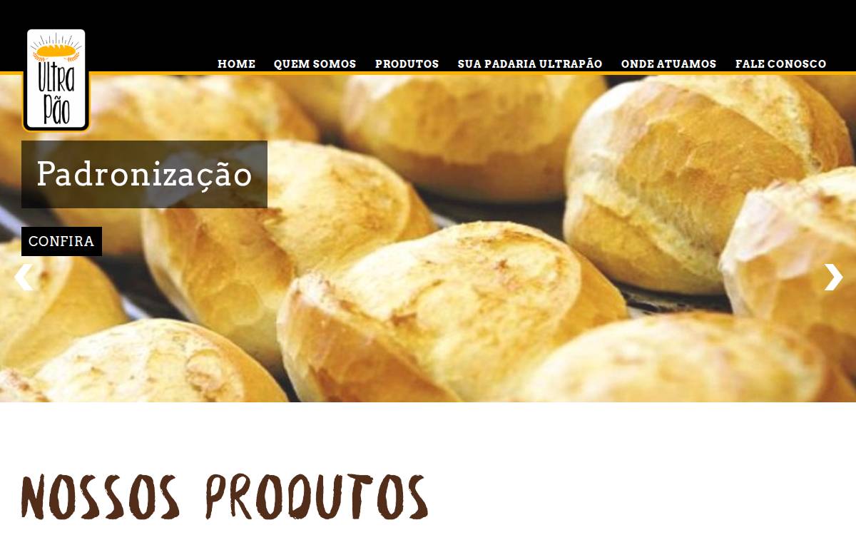 Ultrapao website preview
