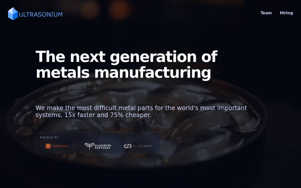 Ultrasonium website preview