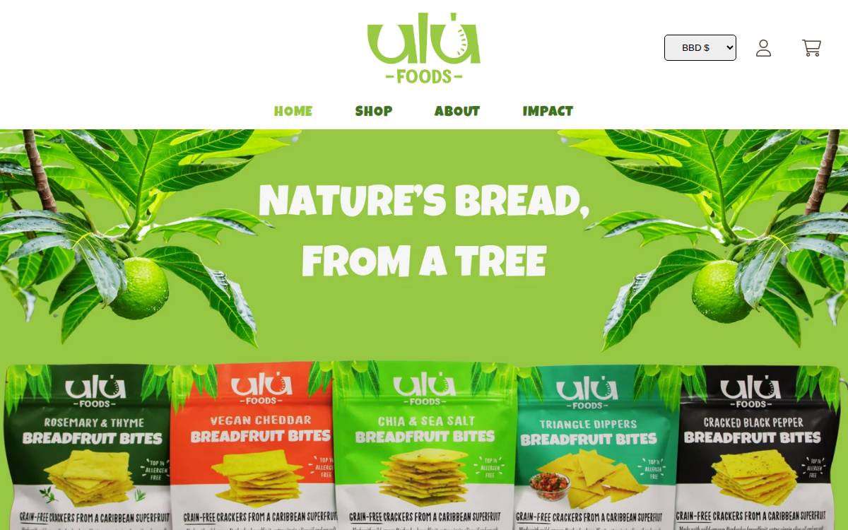 Ulufoods website preview