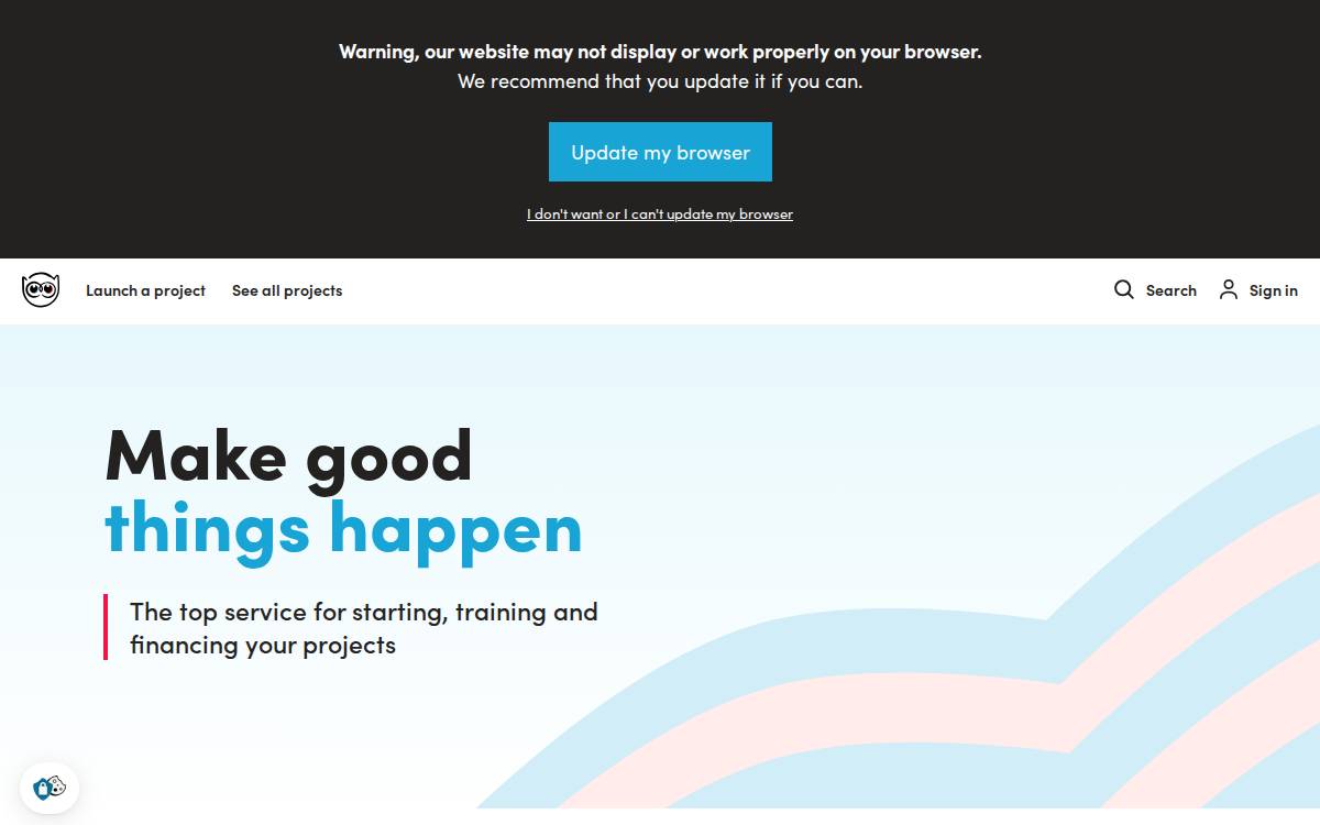 Ulule website preview