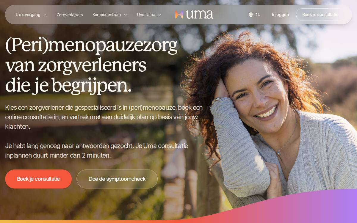 Uma Health website preview