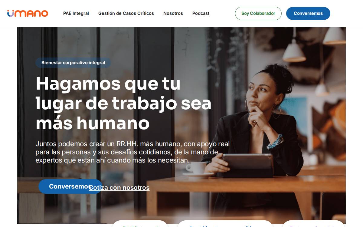 Umanolatam website preview