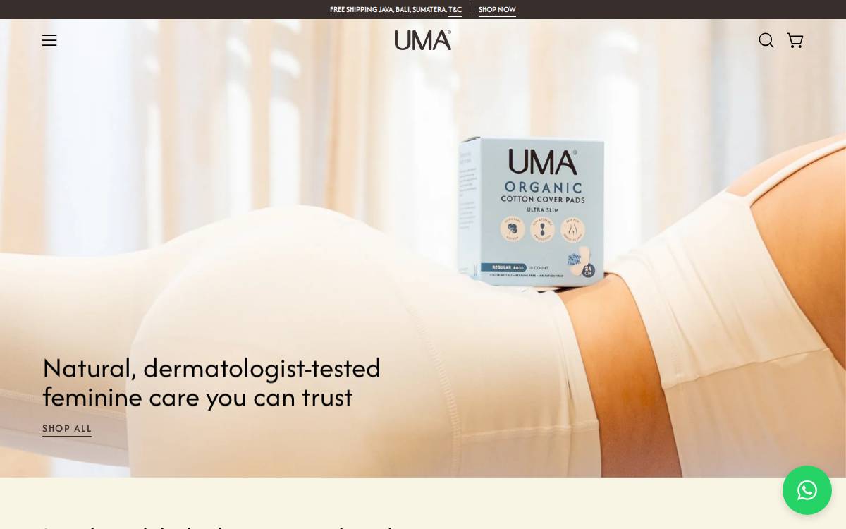 Umawomen website preview