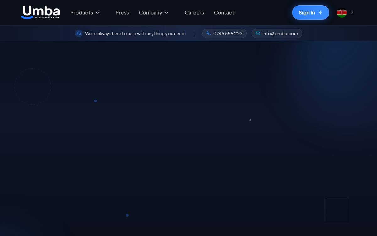 Umba website preview