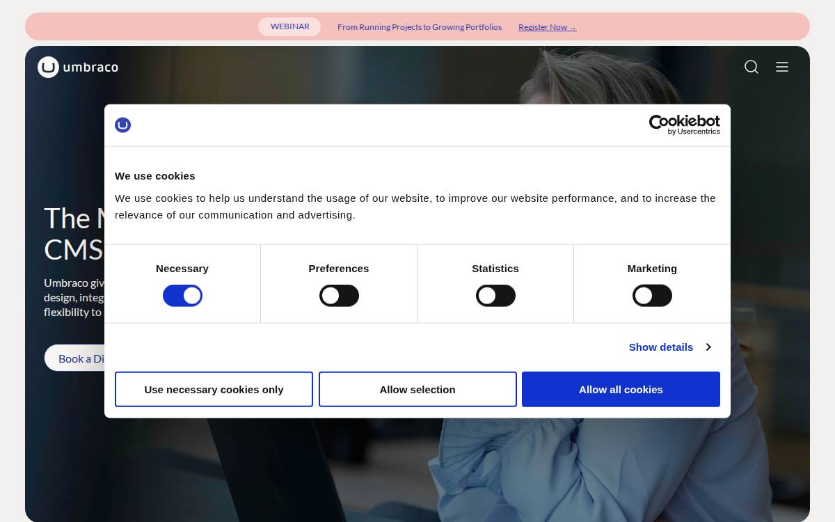 Umbraco website preview