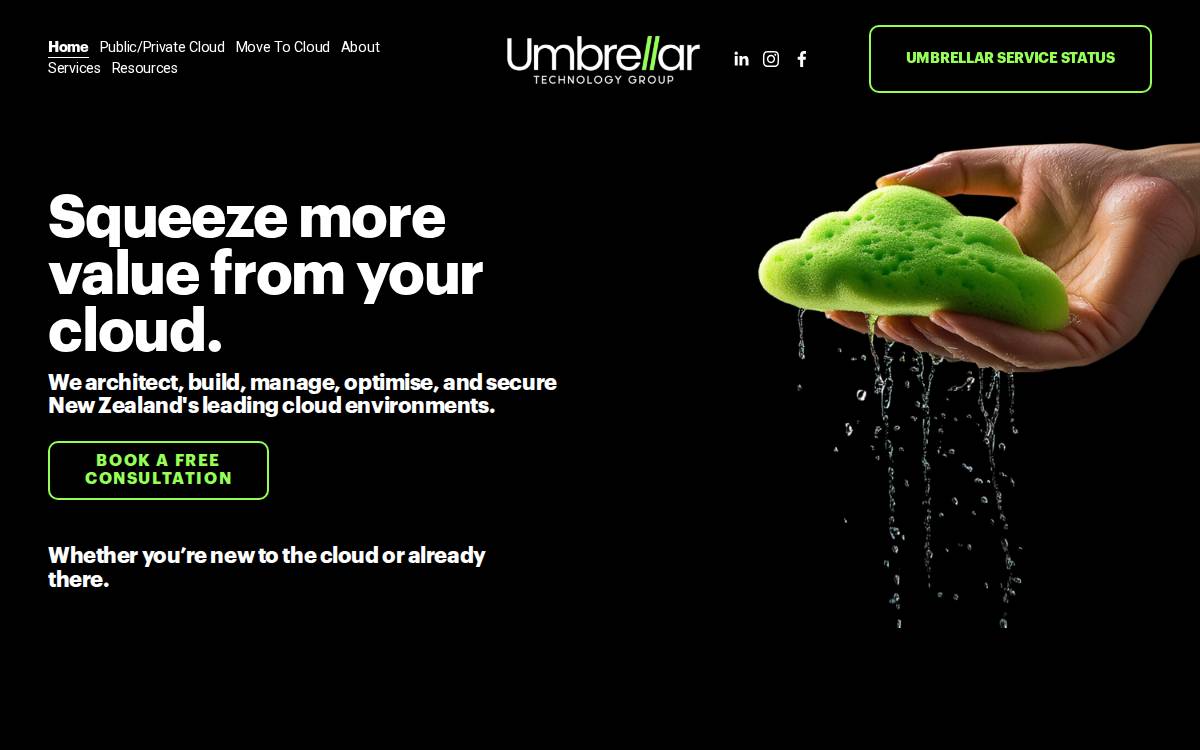 Umbrellar website preview