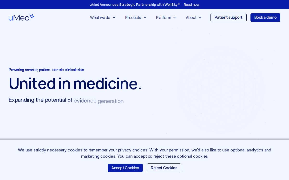 uMed website preview