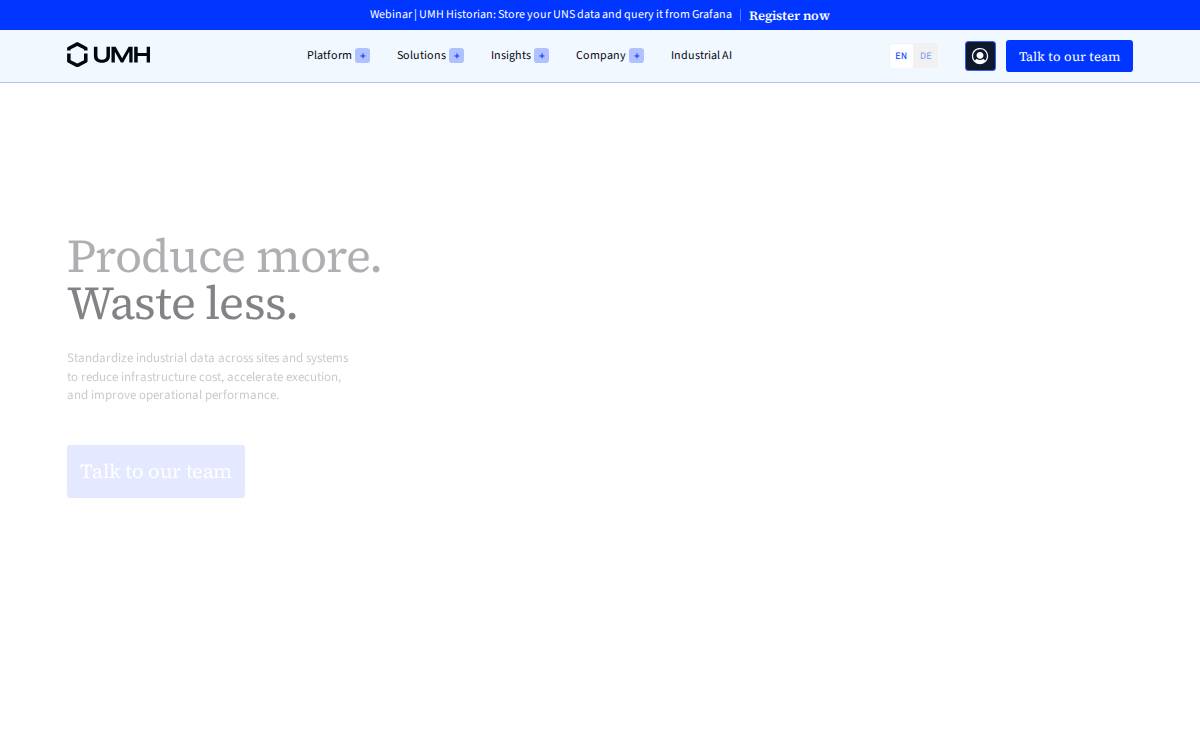 Umh website preview