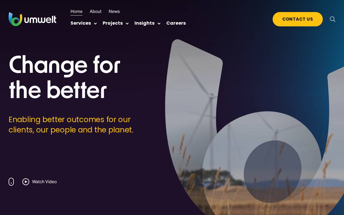 Umwelt website preview