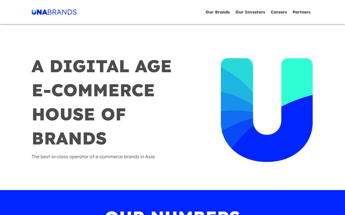Una Brands website preview