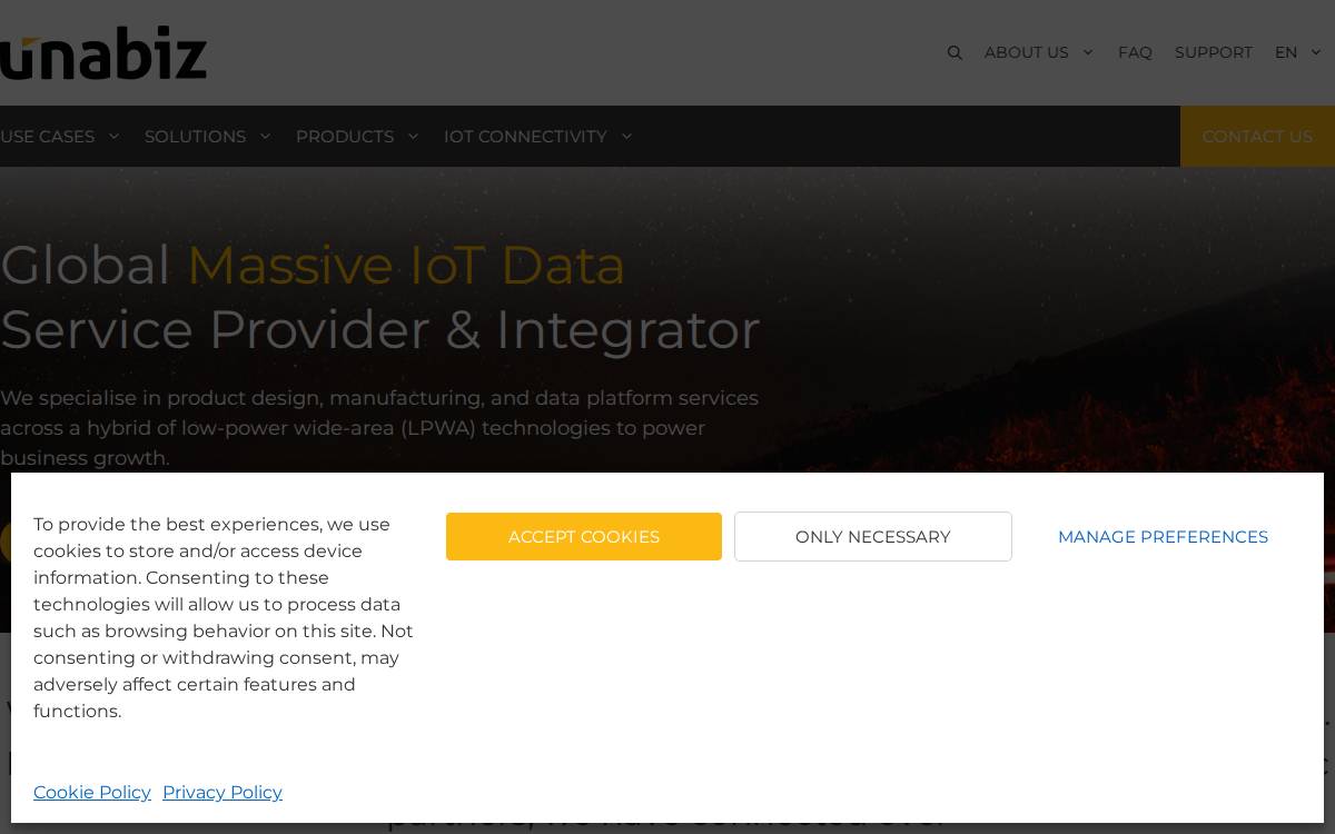 Unabiz website preview
