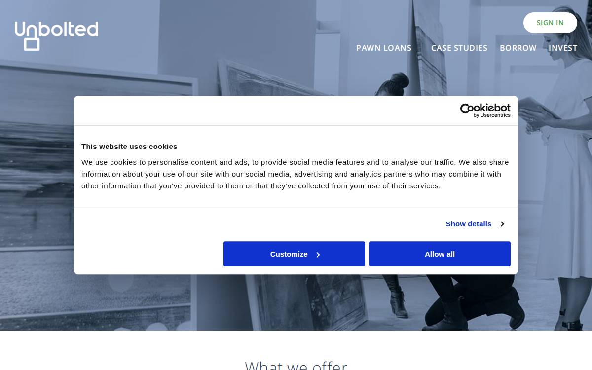 Unbolted website preview