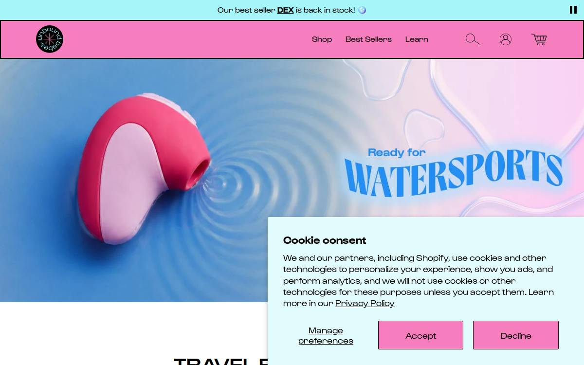 Unbound website preview