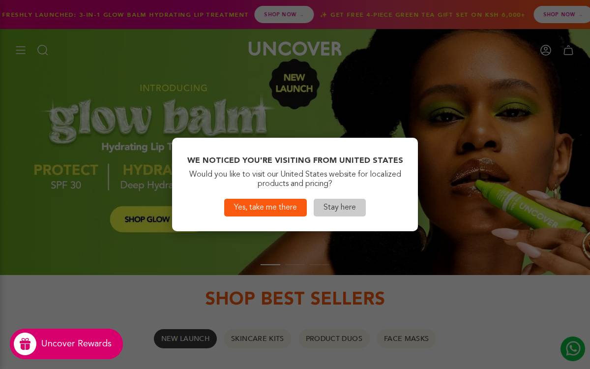 Uncover website preview