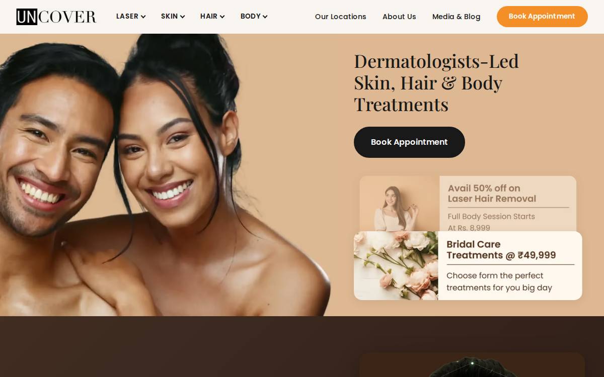 Uncover website preview