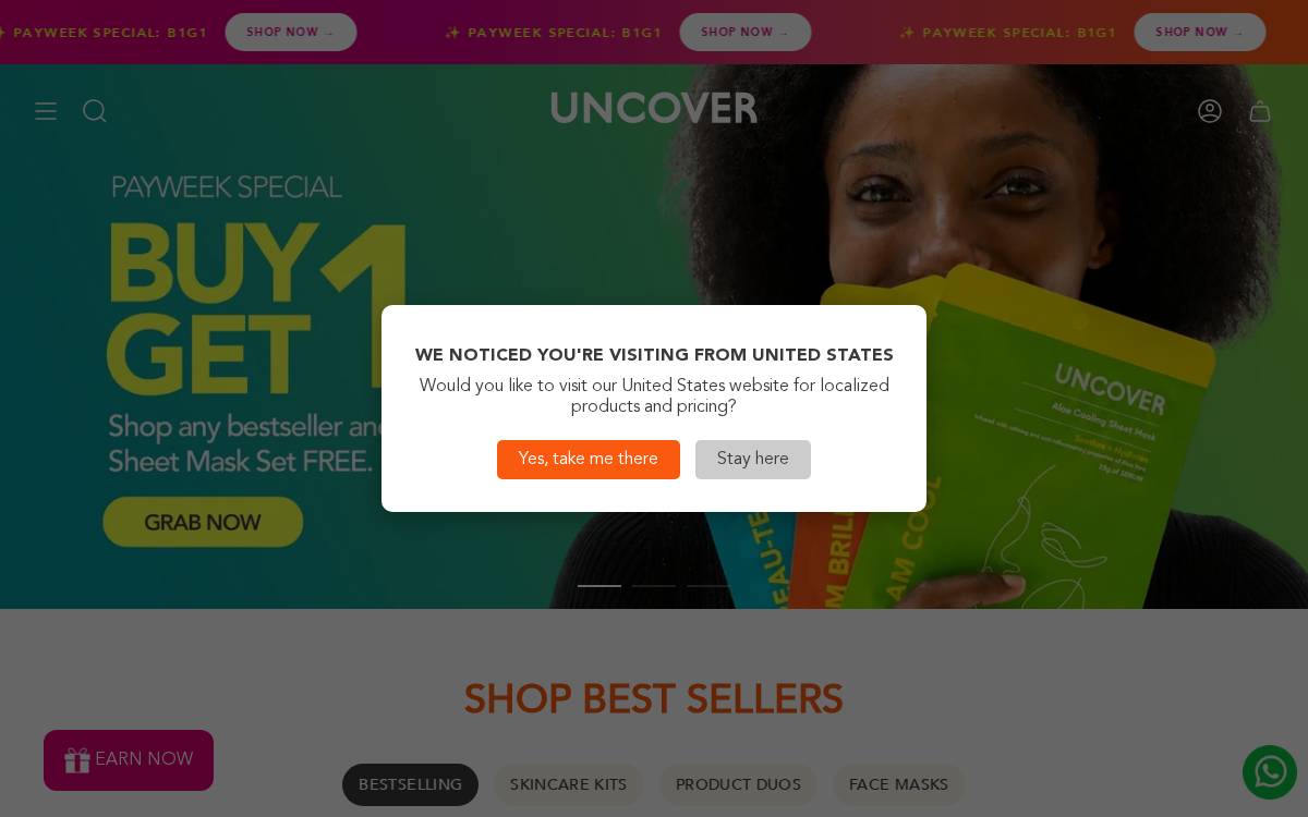 Uncover website preview