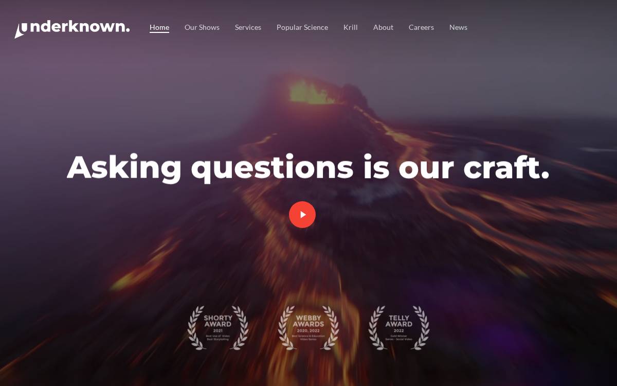 Underknown Media website preview