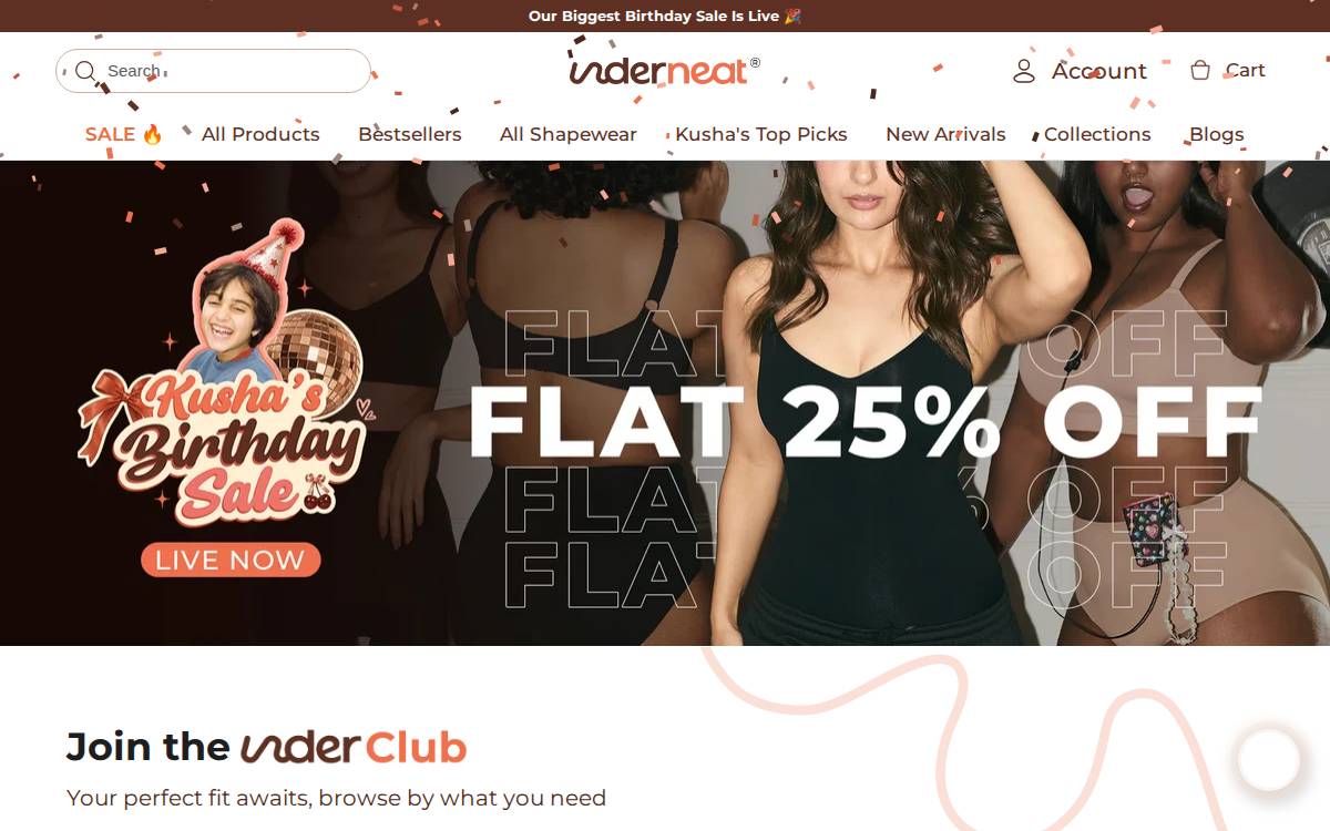 Underneat website preview