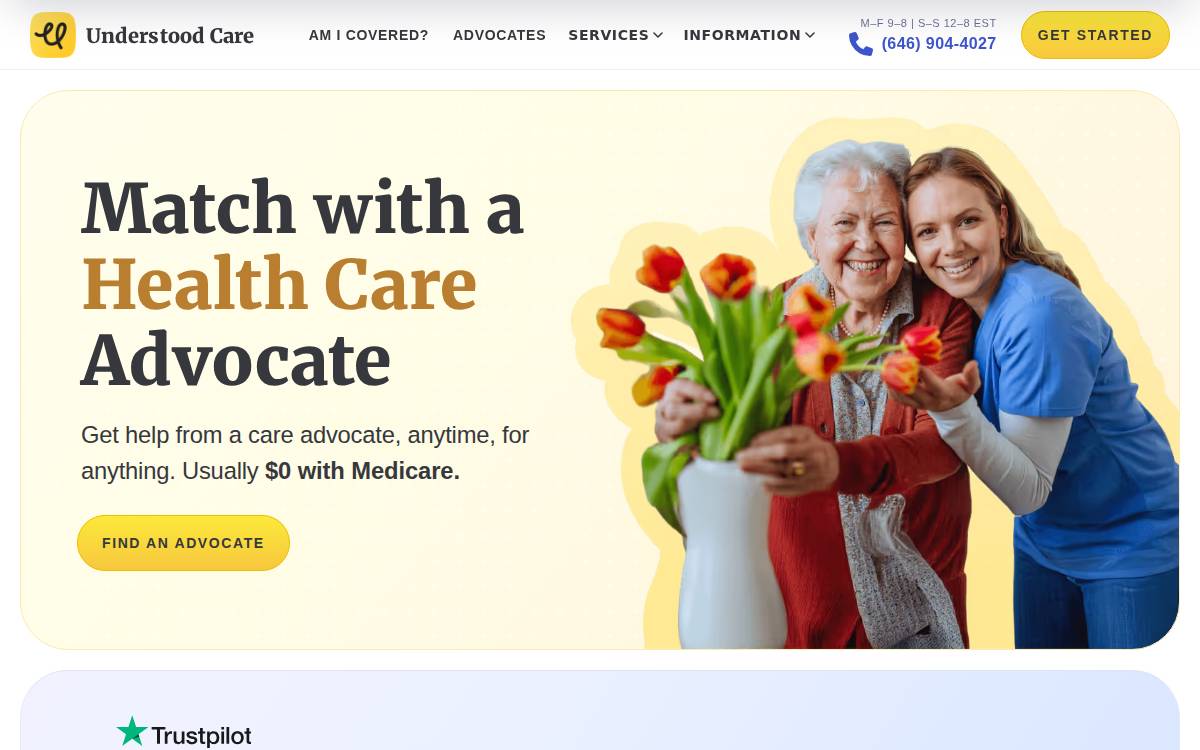 Understood Care website preview