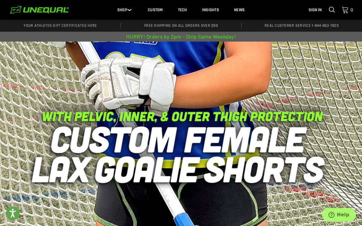 Unequal website preview