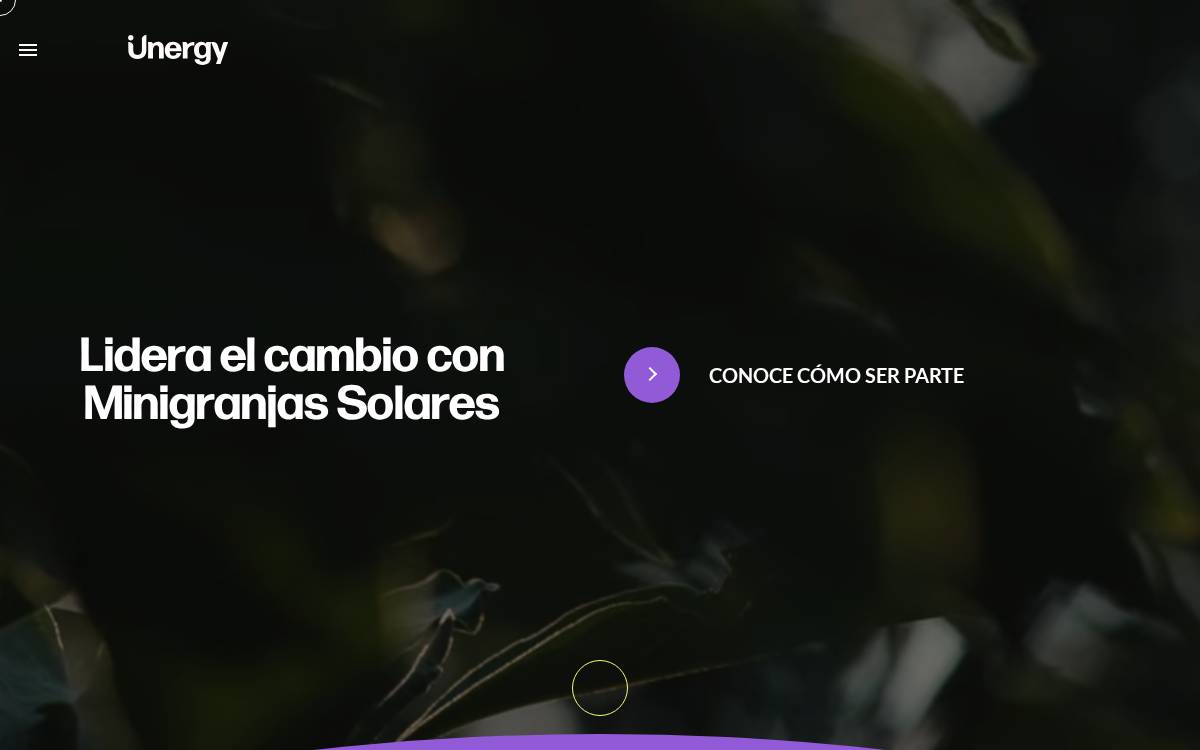 Unergy website preview