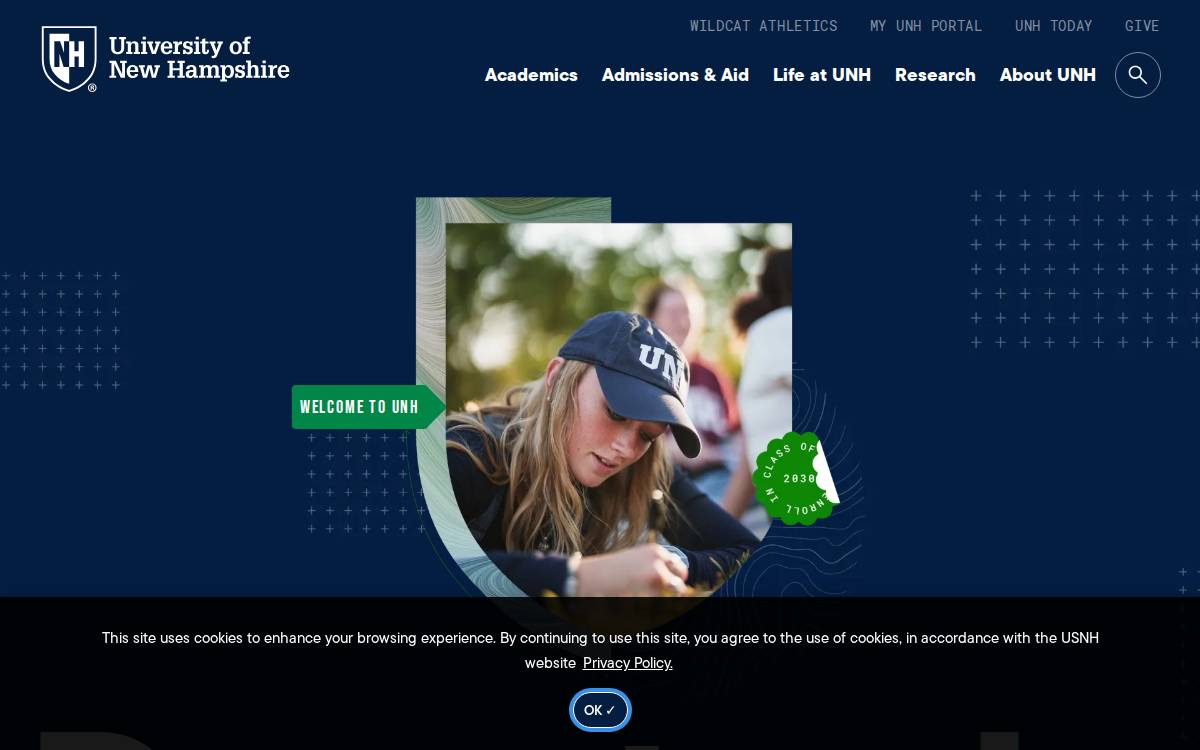 Unh website preview