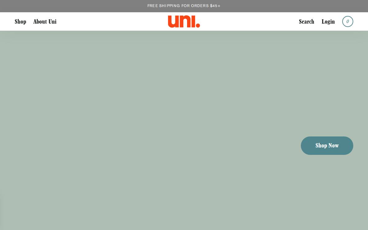 Uni website preview