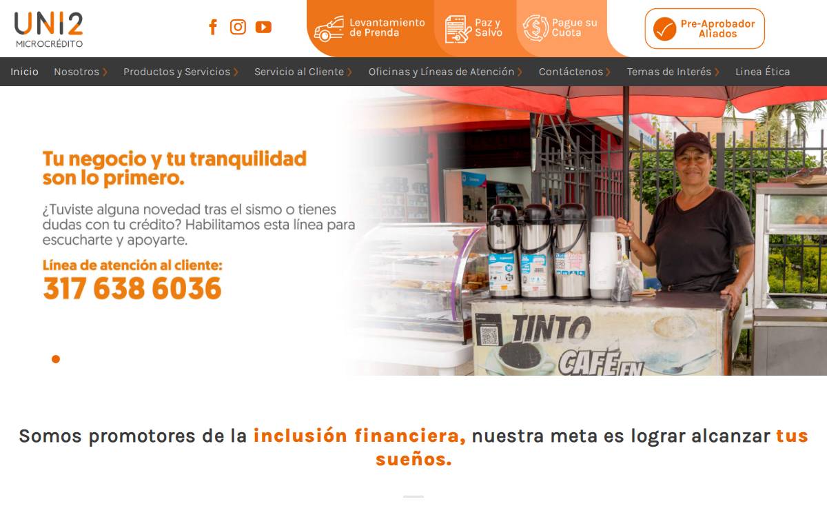 UNI2 website preview