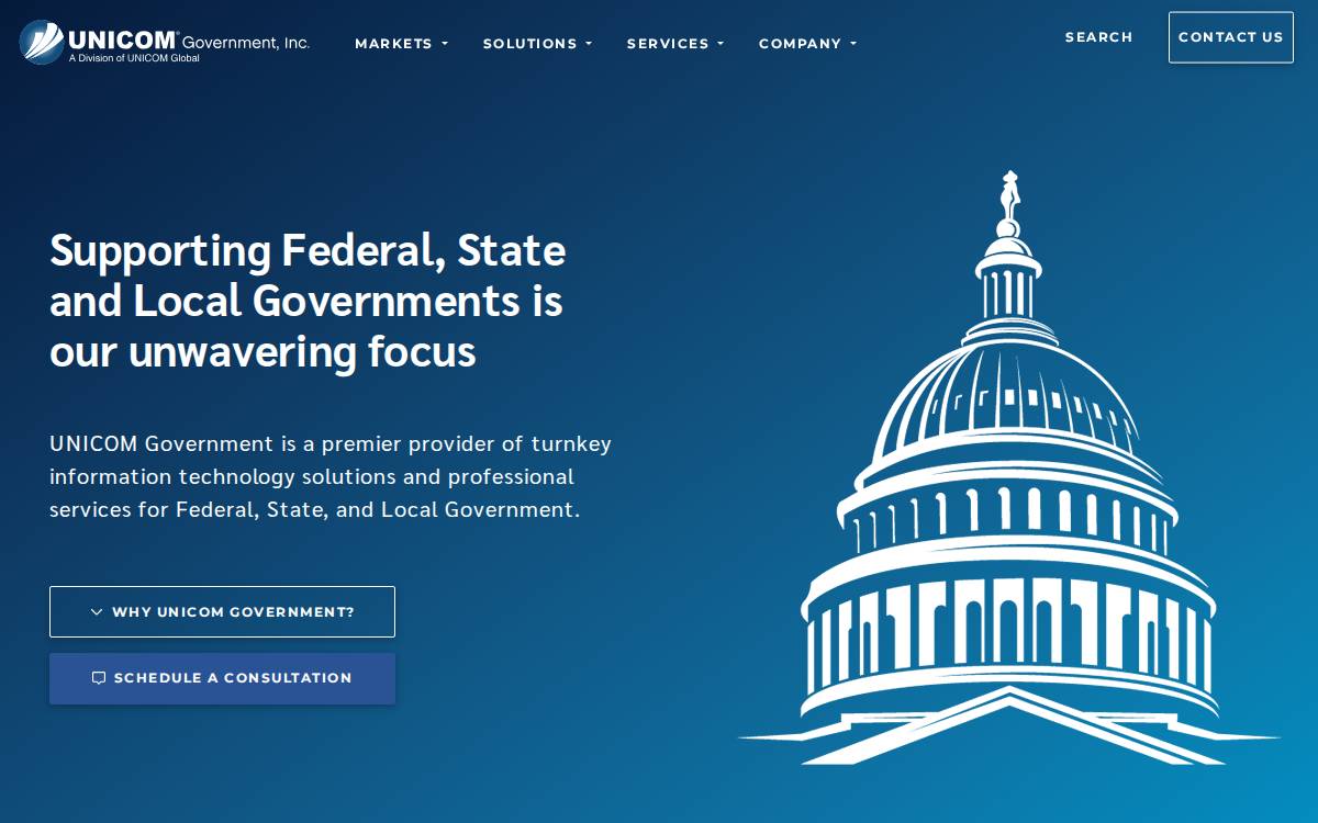 Unicomgov website preview