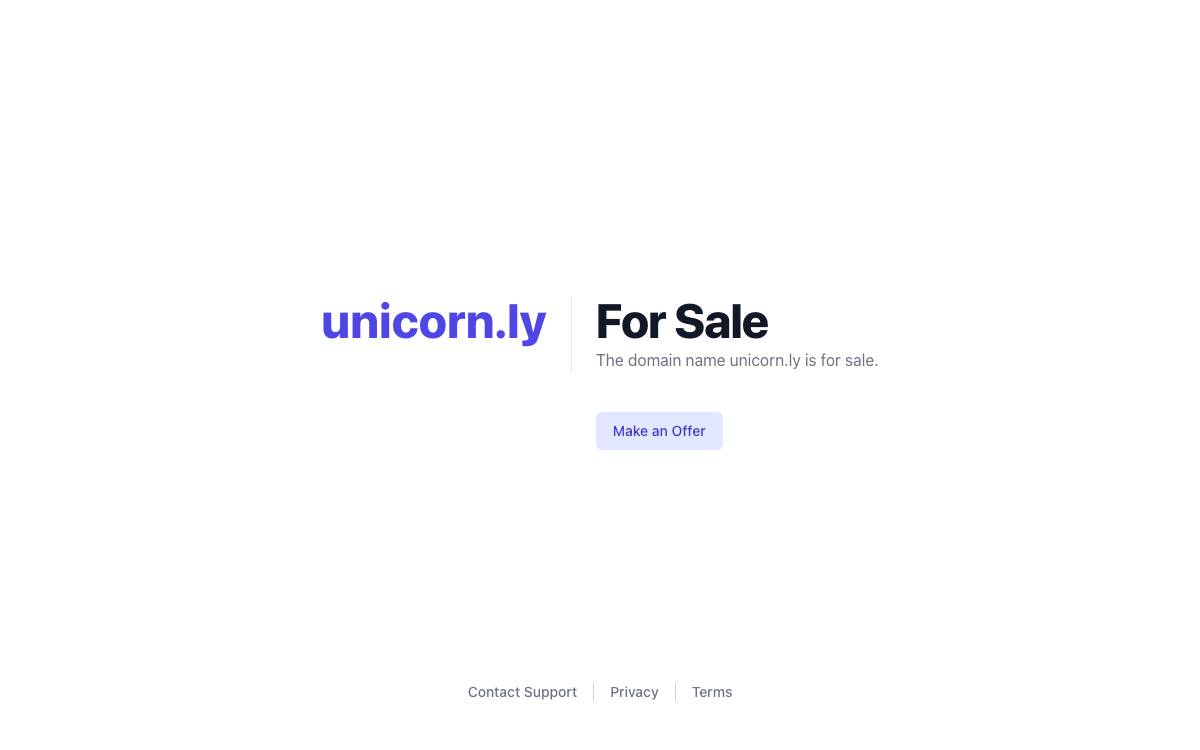 Unicornly website preview