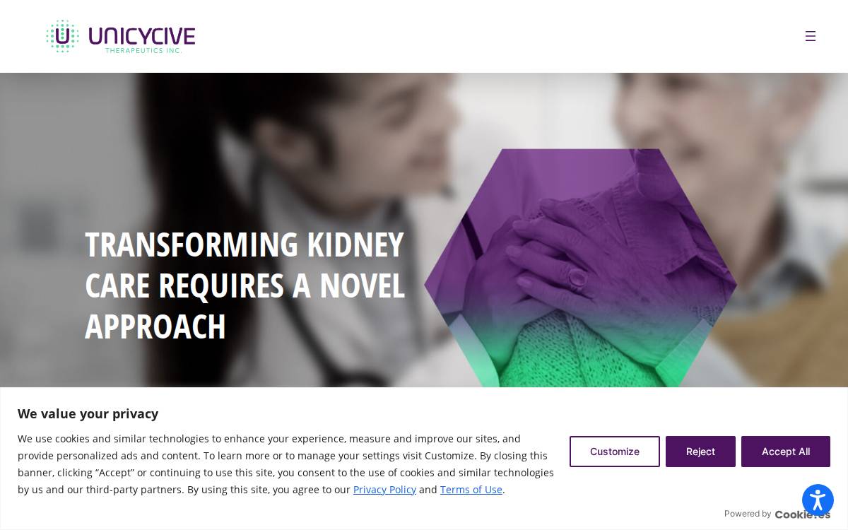 Unicycive Therapeutics website preview