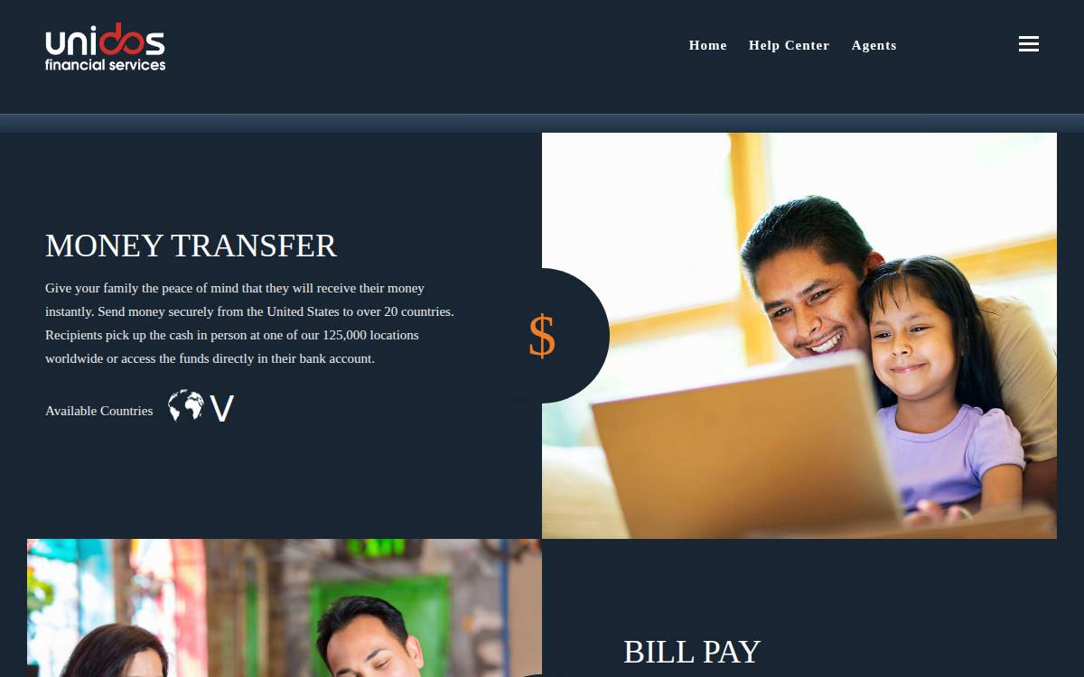 Unidosfinancial website preview