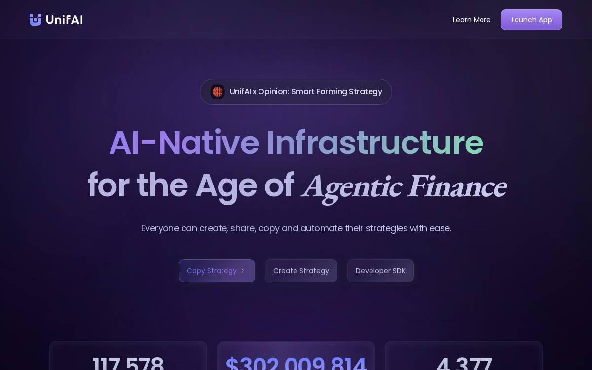 UnifAI website preview