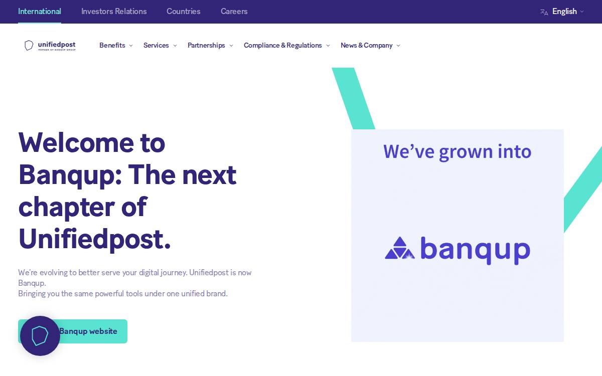 Unifiedpost website preview