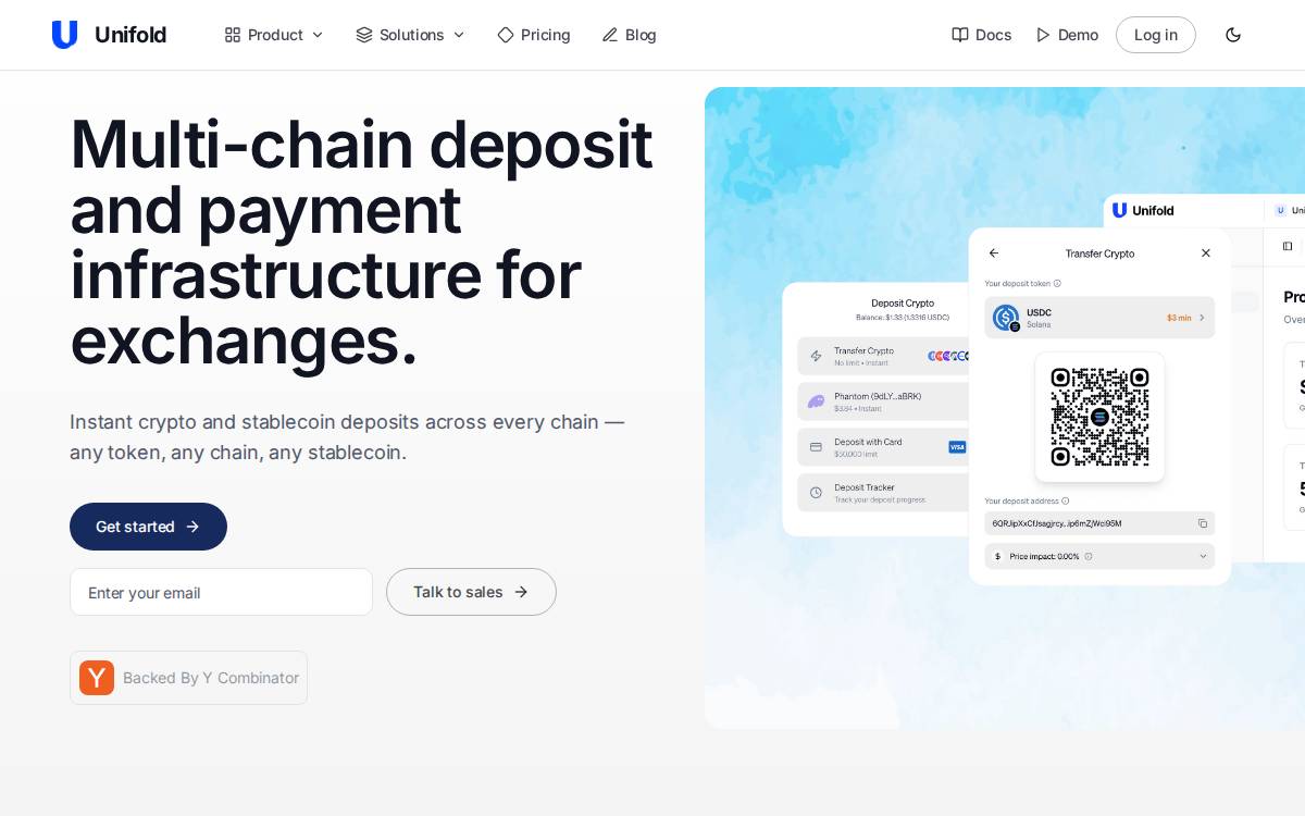 Unifold website preview