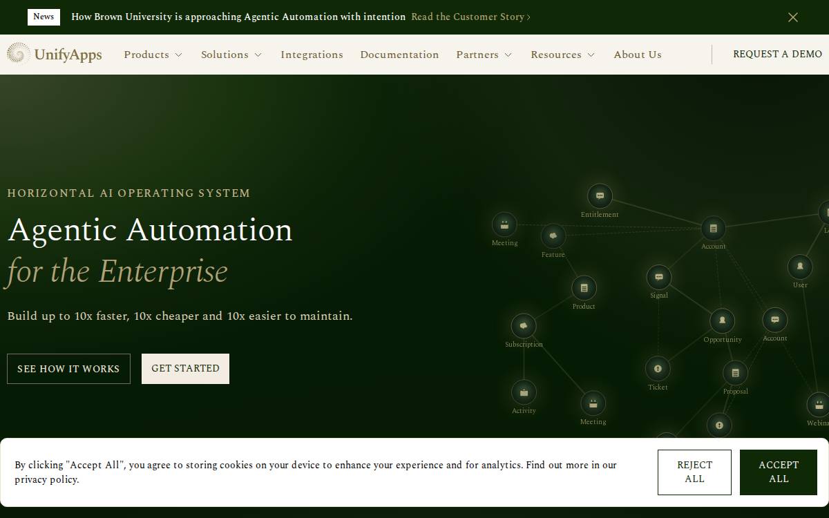Unifyapps website preview