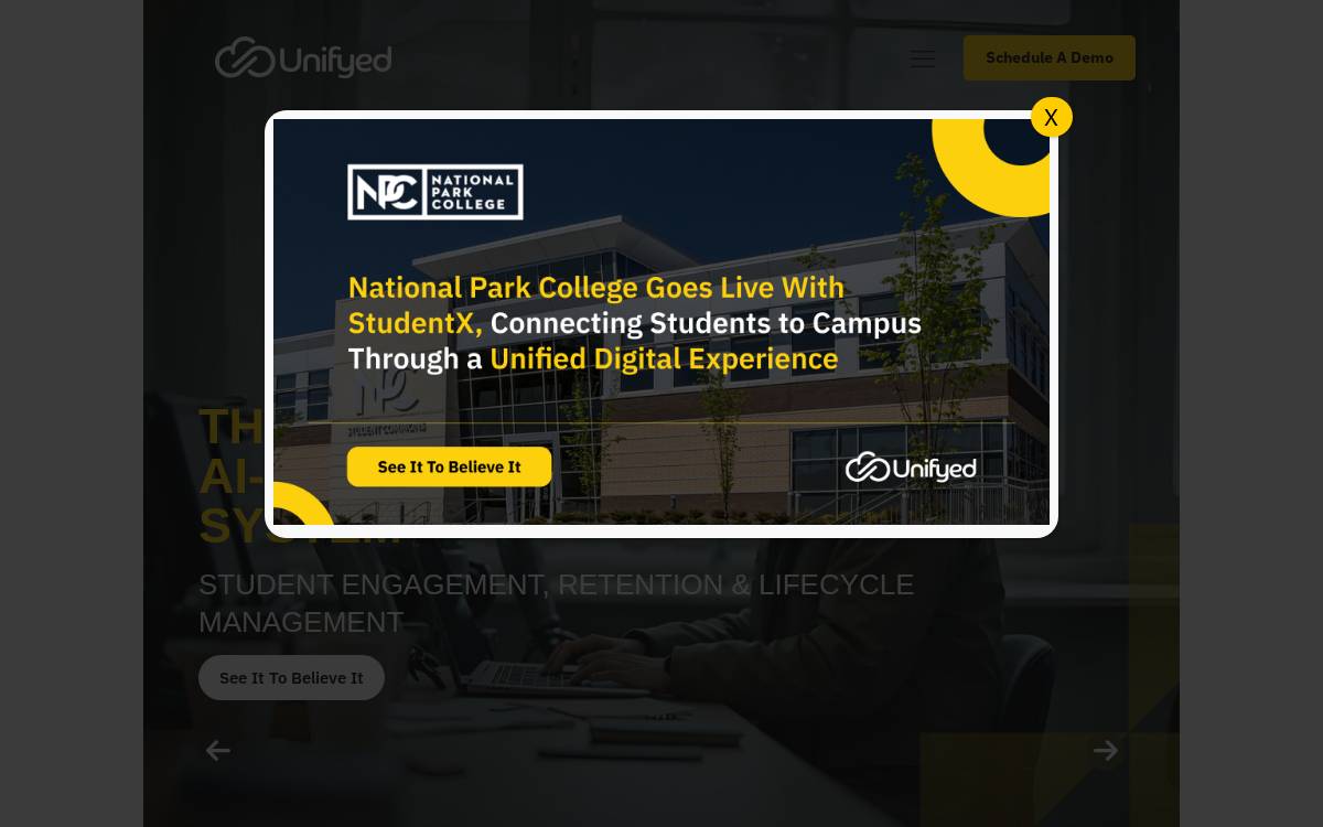 Unifyed website preview