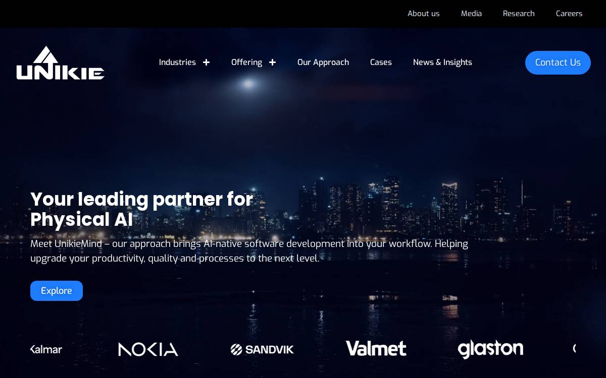 Unikie website preview