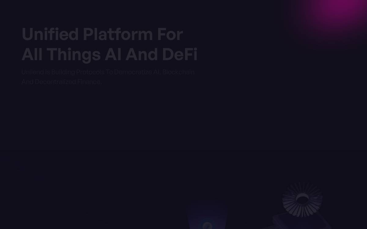 UniLend website preview