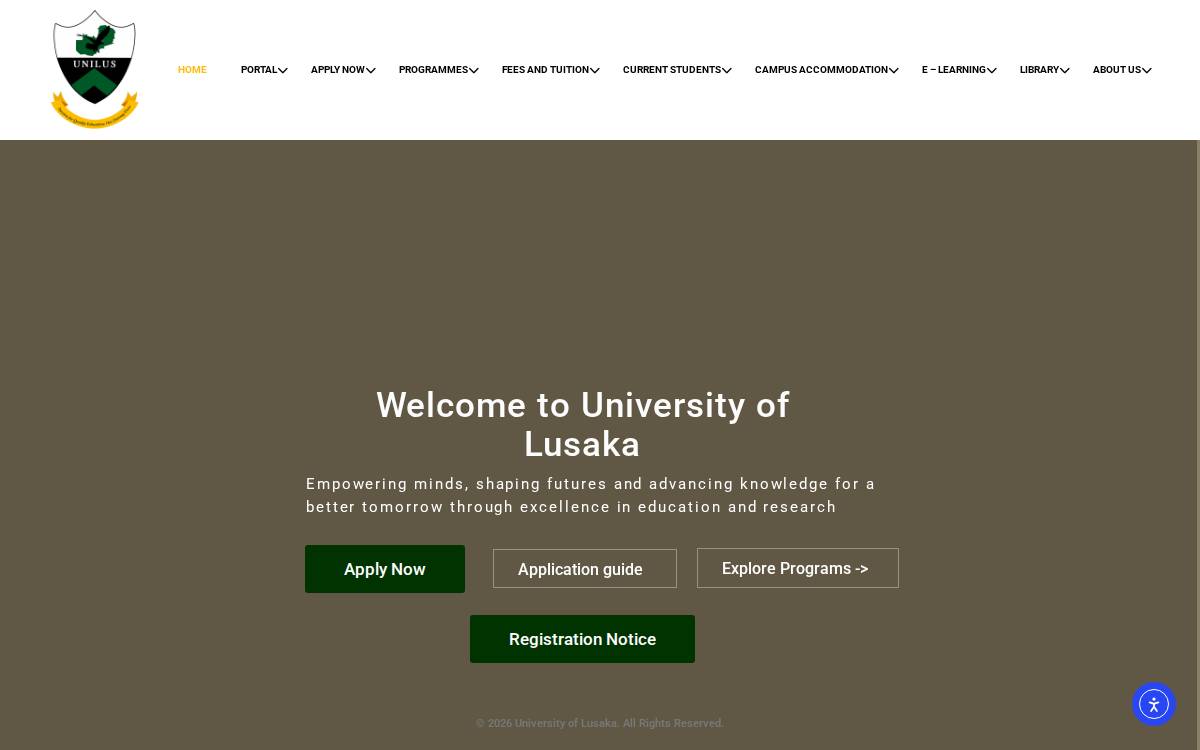 UNILUS website preview