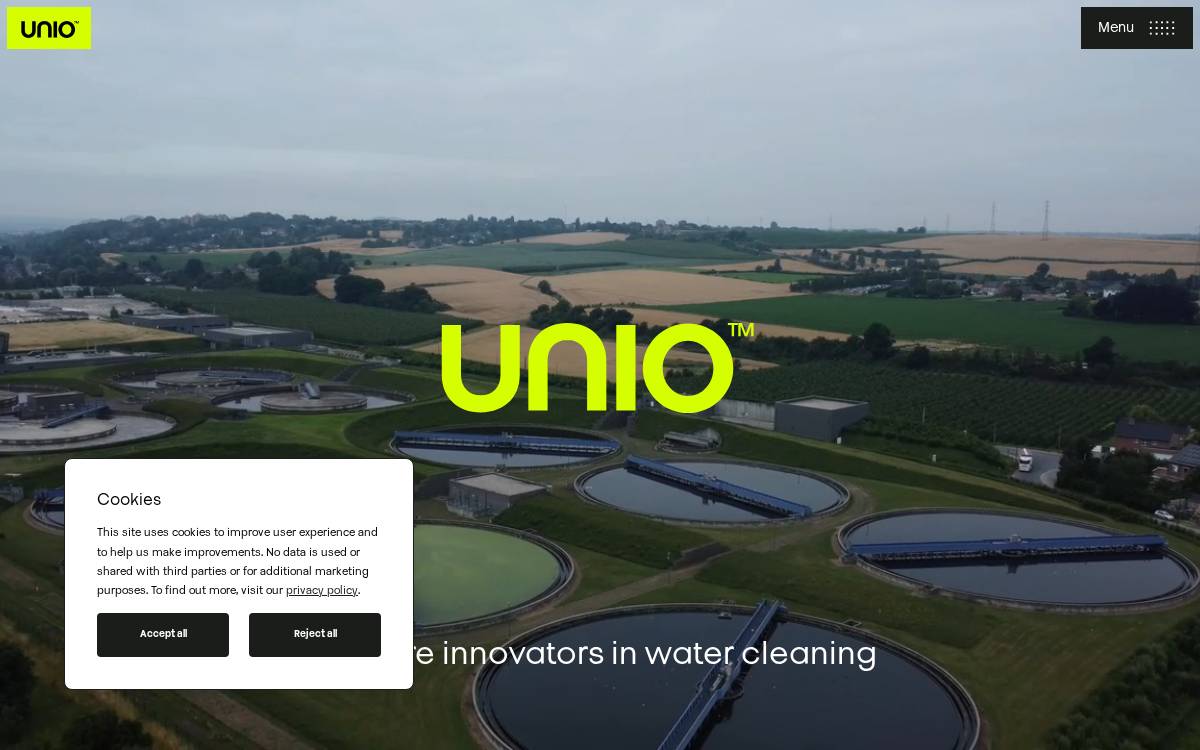 Unio website preview