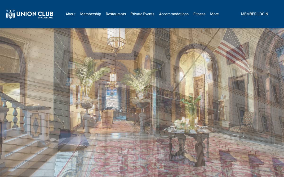 Union Club website preview