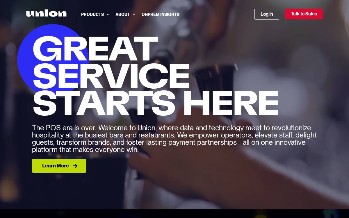 Union website preview