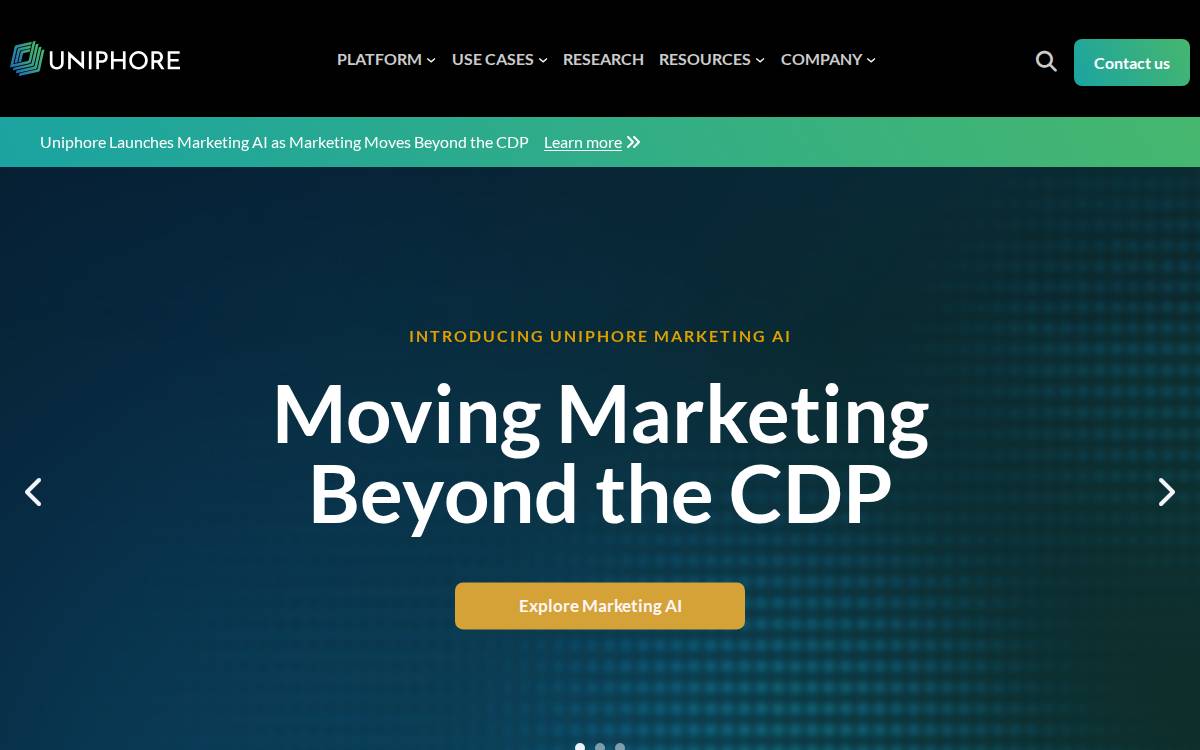 Uniphore website preview