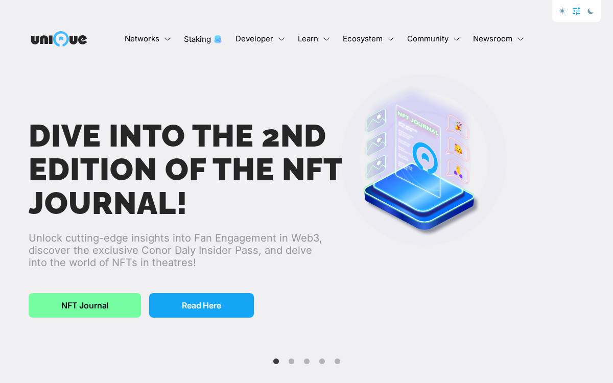 UNIQUE website preview