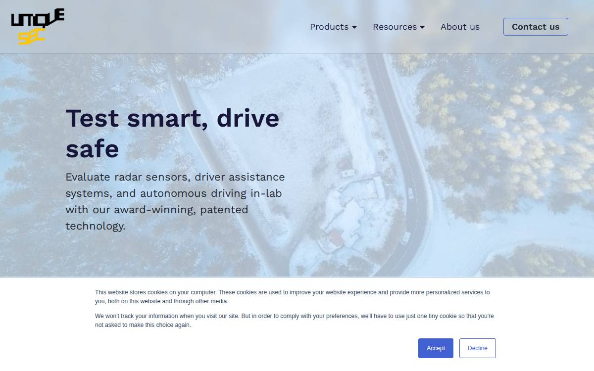 Uniquesec AB website preview