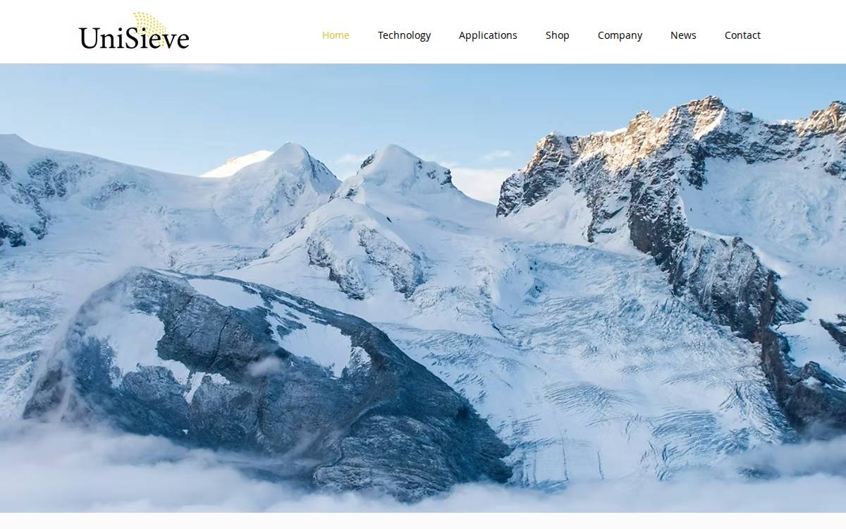 UniSieve website preview